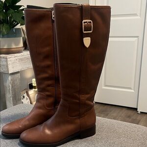 Coach Brown Leather Riding Boots-size 9